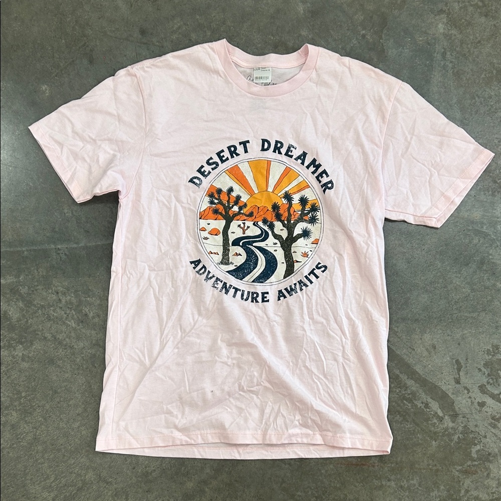 Pink Desert Dreamer Graphic T-Shirt